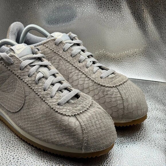 Size 11 Nike Classic‎ Cortez Leather Premium Cool Gray Sneaker Shoes 861677-001 main image 8